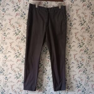 BR Dark Grey Lived-In Chino - Slim Fit